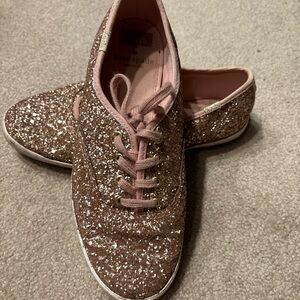 Kate Spade Sparkling Sneakers - Pink and Gold